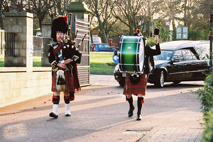Piper Marching the car in