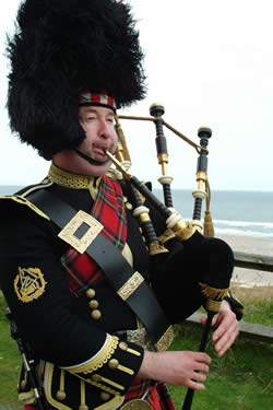 Bamburgh Castle Piper