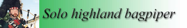 Solo Highland Bagpiper 